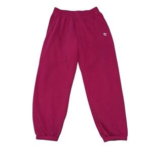Adidas Women's Relaxed Fit Baggy Sweatpants Pink *Stained* Size Large 30 x 29
